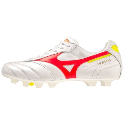 Zapatos De Fútbol Mizuno Morelia II Japan Mujer - Blancos / Coral / Naranjas - Chile M073GNUBHK